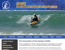 Tablet Screenshot of kask.org.nz